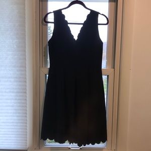 Banana Republic Black Scallop Dress Size 6